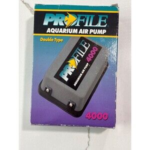 Profile Aquarium Air Pump 4000 Oxygenator Grey Fish Tank Bubbler 100% Functional